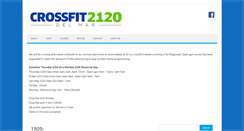 Desktop Screenshot of crossfit2120.com
